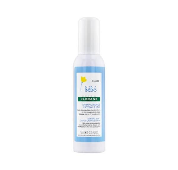 Klorane Bebé Eryteal 3 en 1 Spray para el Cambio de Pañal 75ml