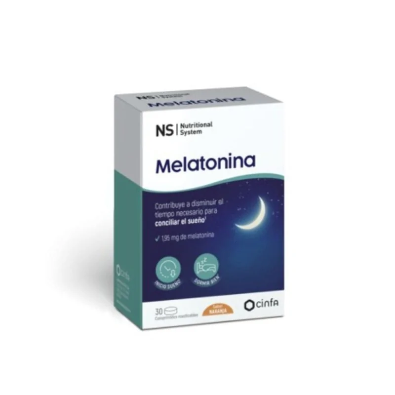 NS Nutritional System Melatonina 30 Comprimidos Masticables